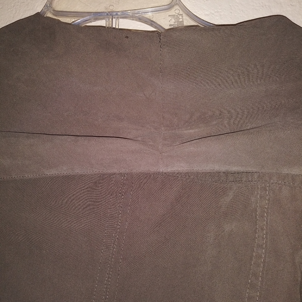 BB Dakota Moto Jacket Anthropologie Faux Suede Grey Green - Picture 5 of 8